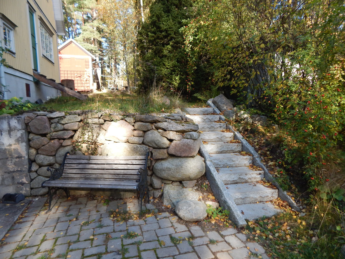 Steintrapp Bergama Granitt Villa14 Grå