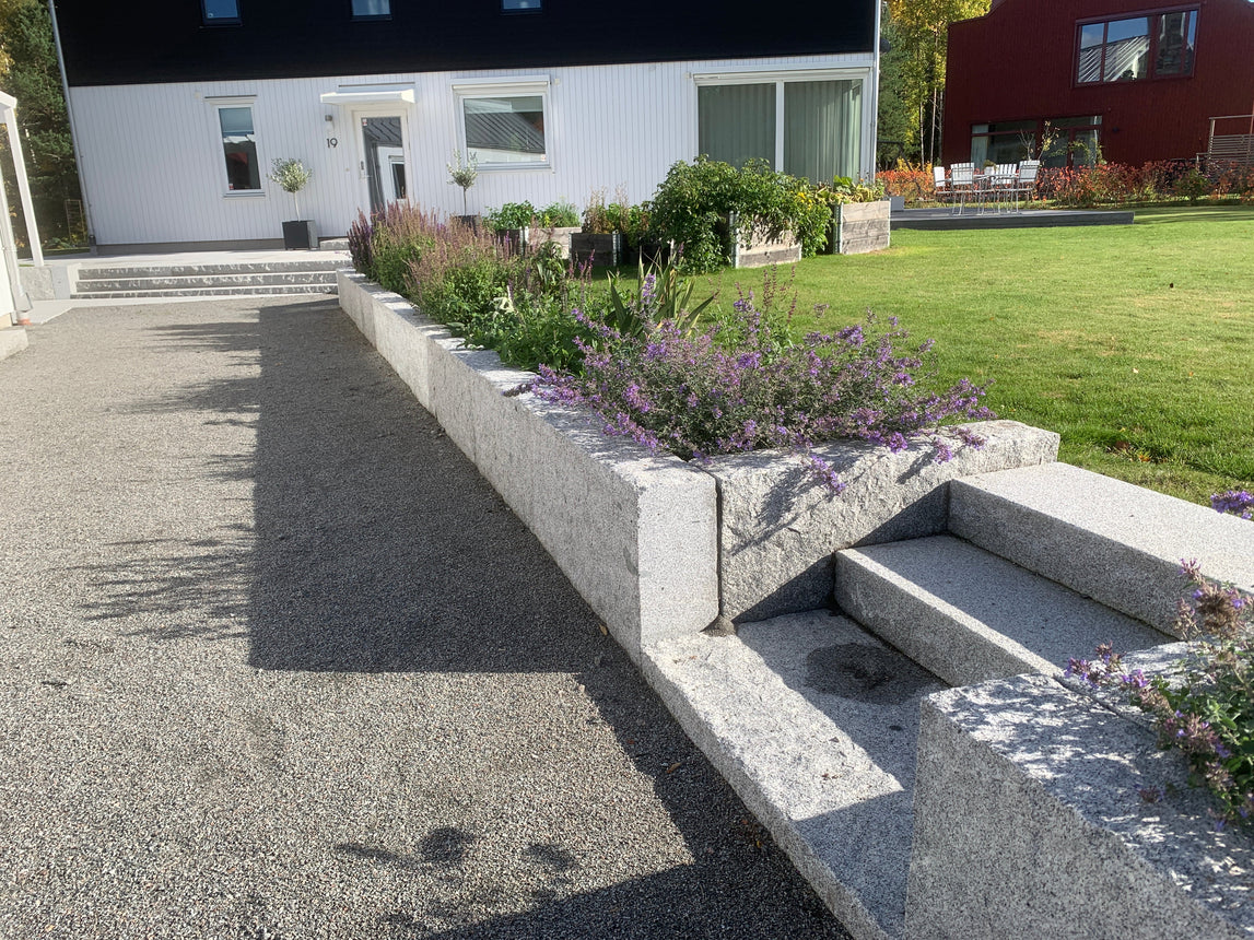 Granittmur Bergama Granitt Rustikk Grå