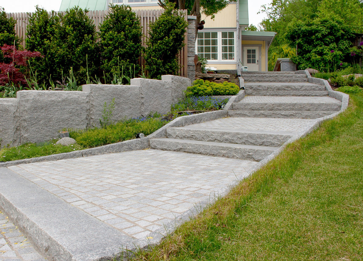 Granittmur Bergama Granitt Rustikk Grå