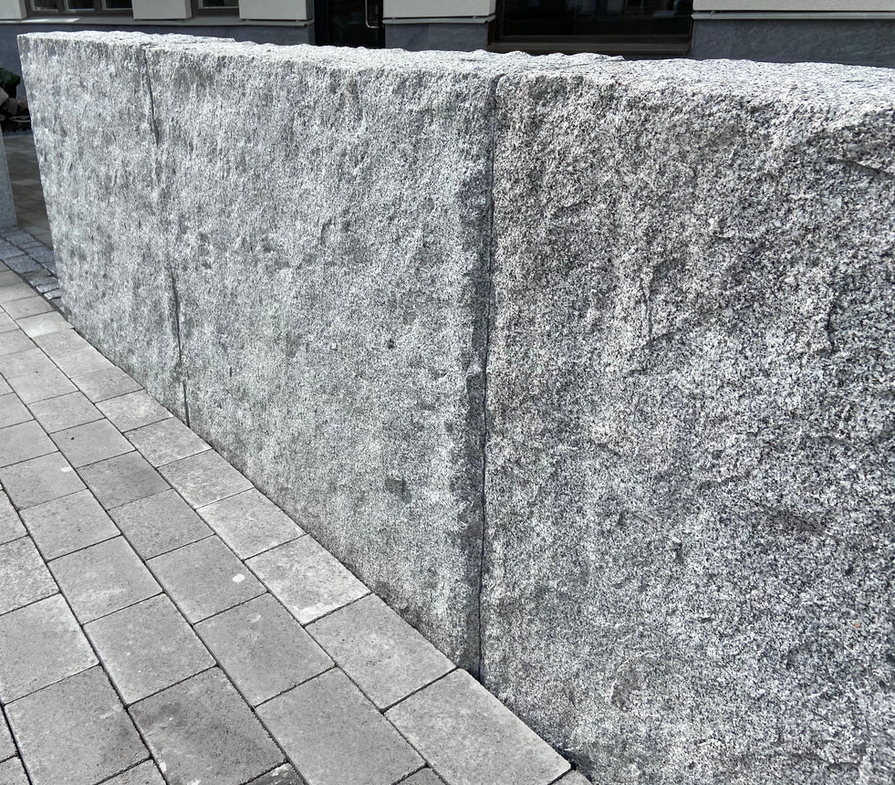 Granittmur Bergama Granitt Rustikk Grå
