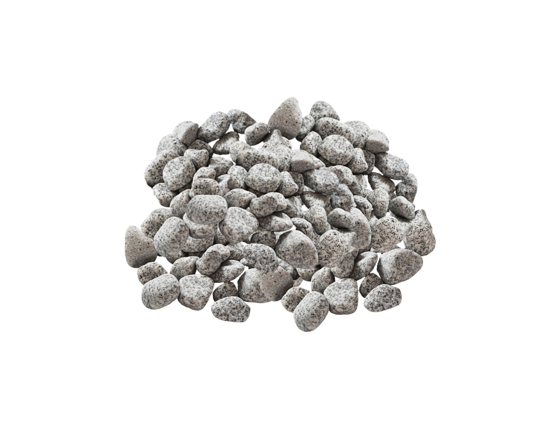 Dekorstein Bergama tromlet grå 1-2 cm 20 kg