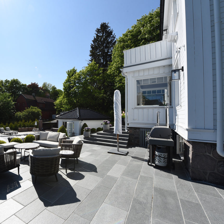 Oppdal Mørk Flis Natur Fallende 30x1-2cm