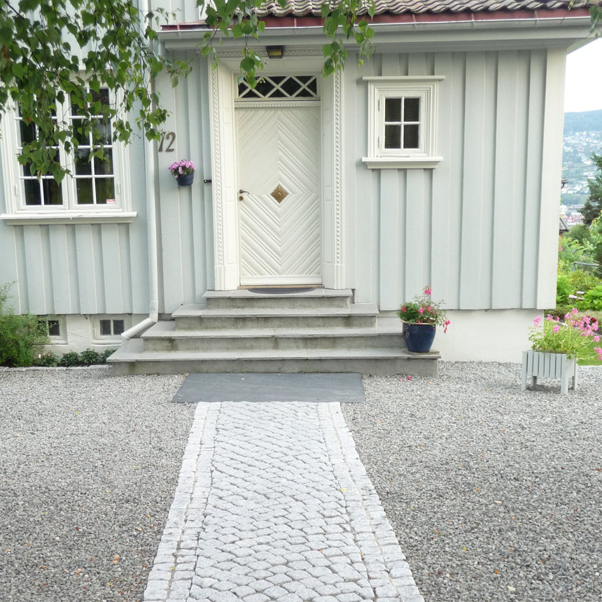 Brostein på nett lys grå