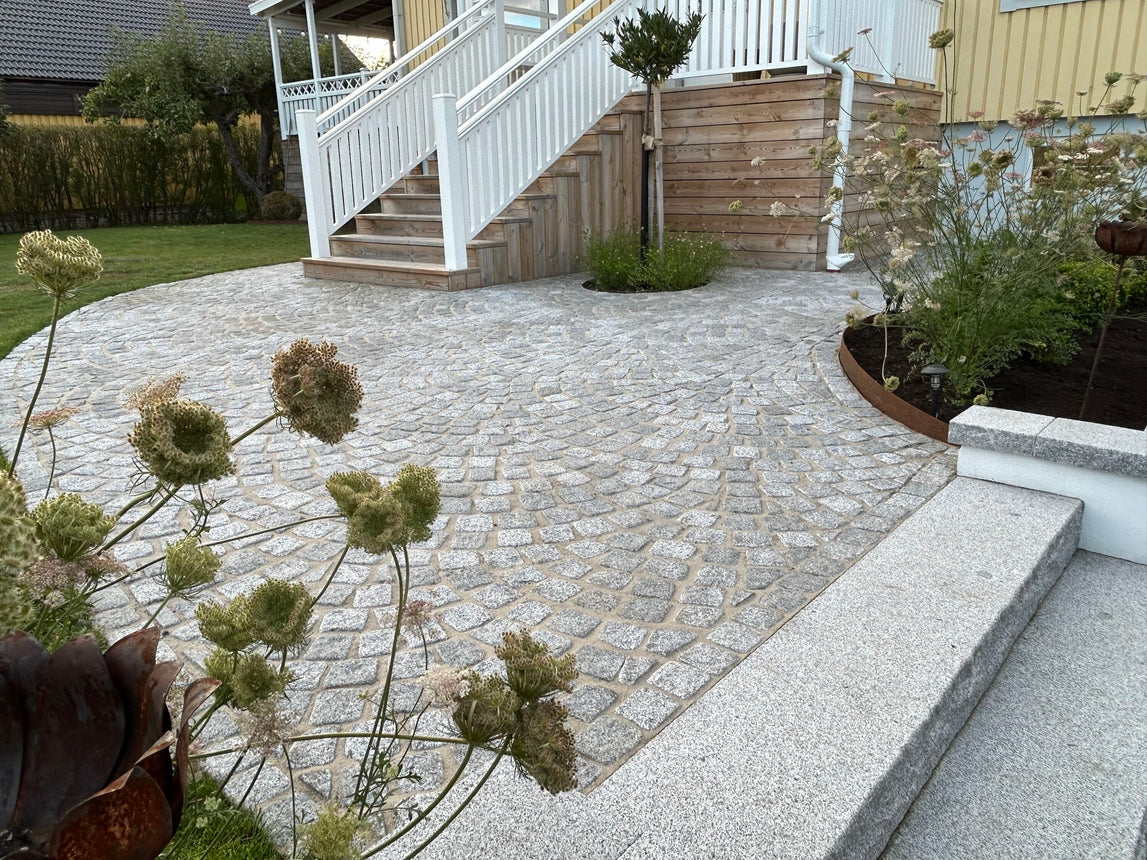 Småbrostein Bergama Granitt Grå Tromlet 8/10