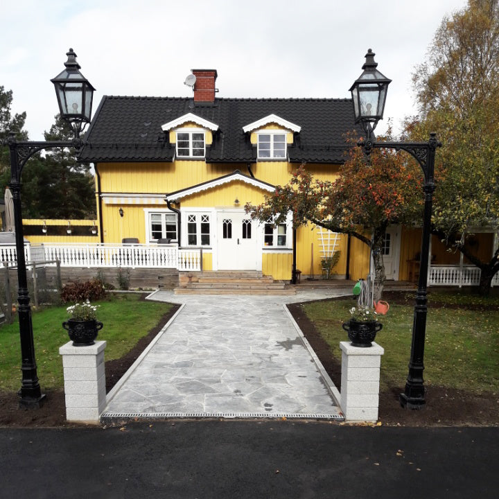 Stolpelement Bergama Granitt Grå Moderne 350x350x150