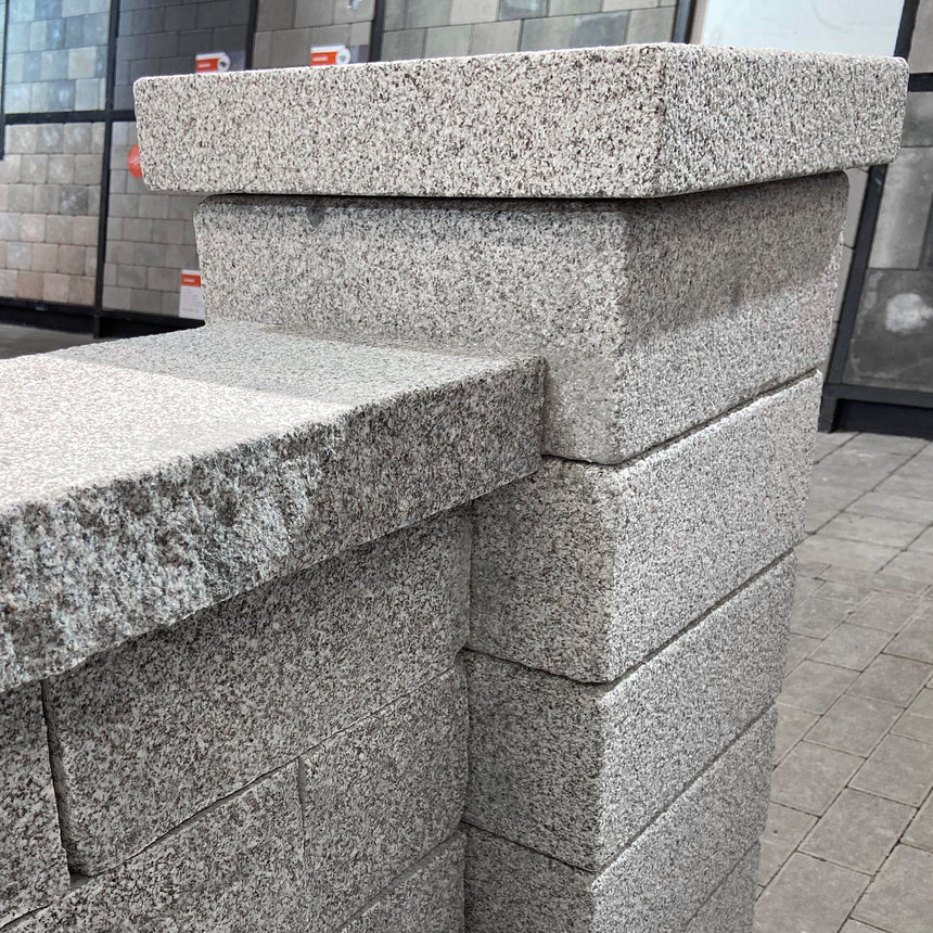 Stolpelement Bergama Granitt Grå Moderne 350x350x150