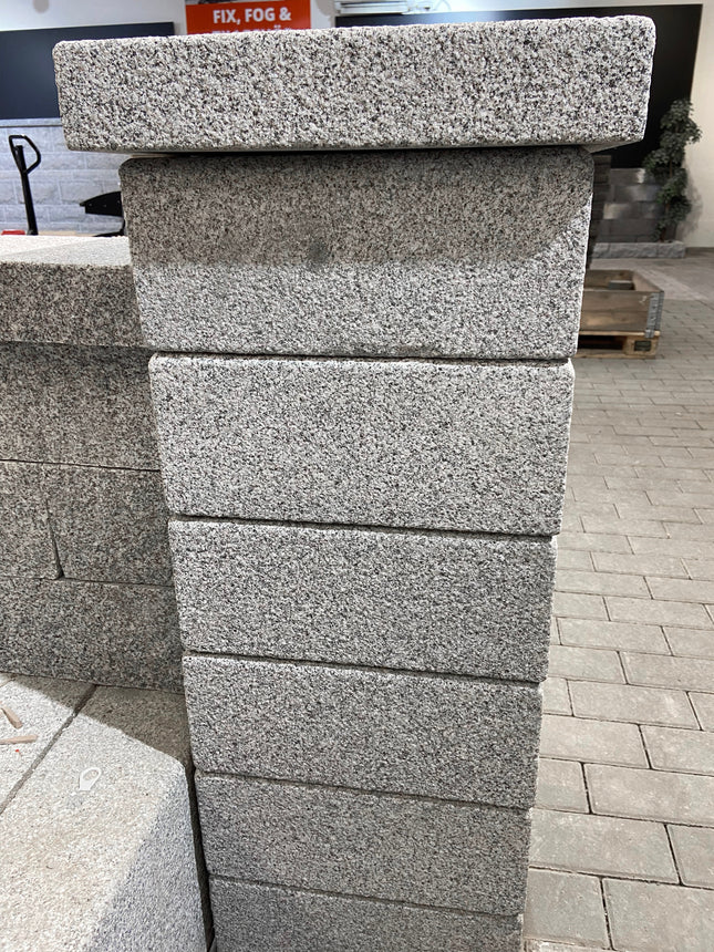 Stolpelement Bergama Granitt Grå Moderne 350x350x150
