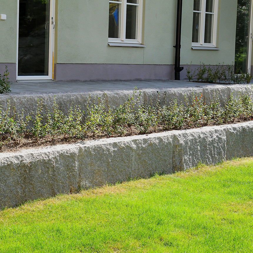 Granittmur Bergama Granitt Rustikk Grå