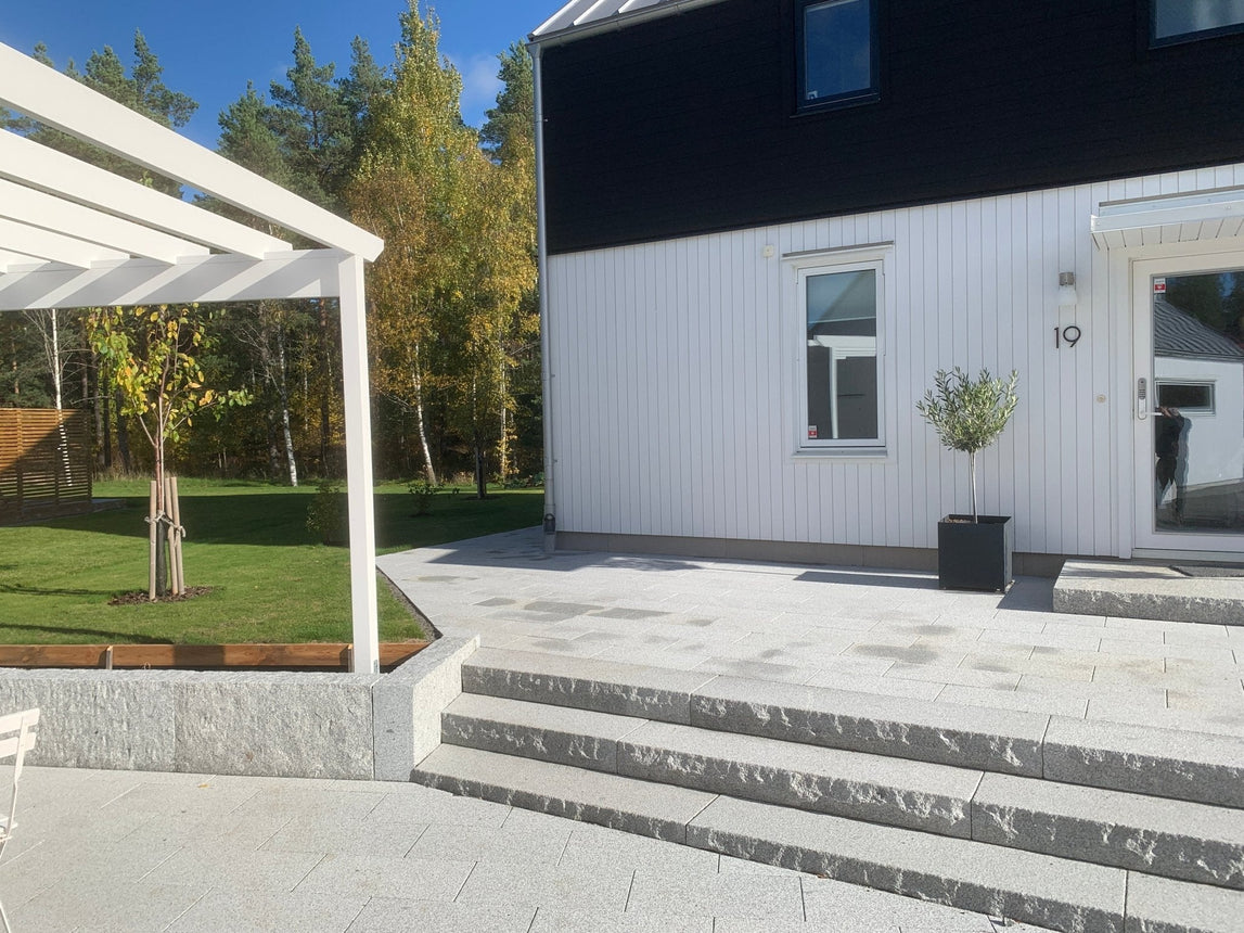Granittmur Bergama Granitt Rustikk Grå