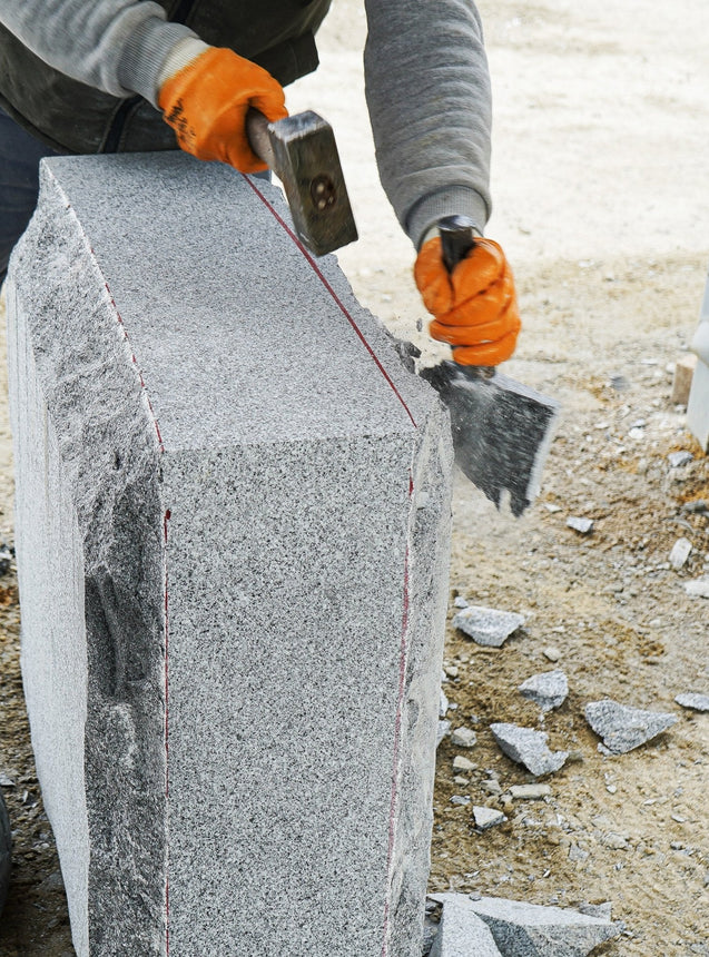 Granittmur Bergama Granitt Rustikk Grå