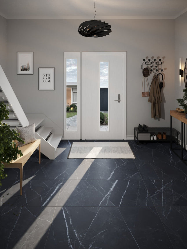 Sandby Svart Flis 120x60